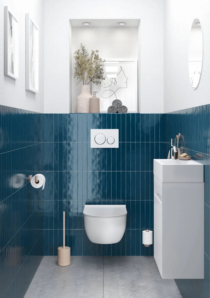 Geberit Sigma 20 bedieningspaneel glans wit/chroom voor Sigma reservoirs 8cm (UP720) en 12cm (UP320)