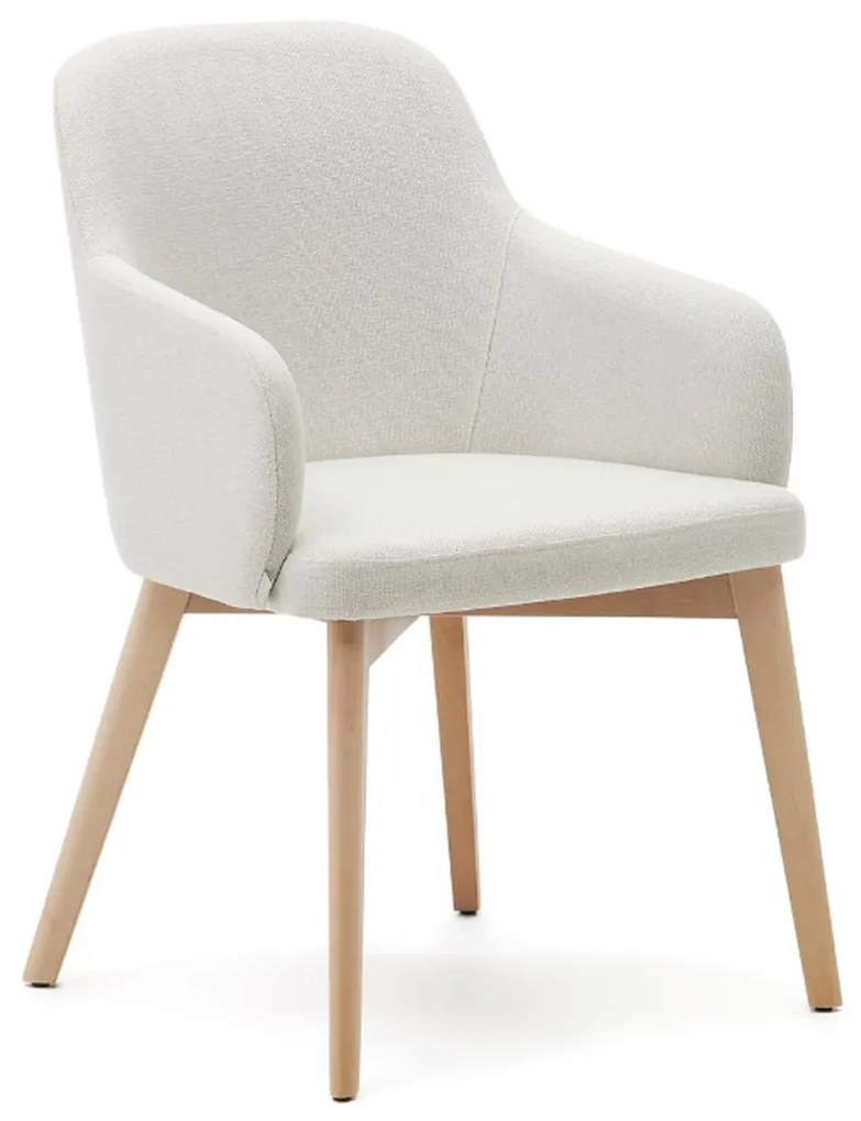 Kave Home Nelida Stoel Van Massief Beukenhout Naturel Beige