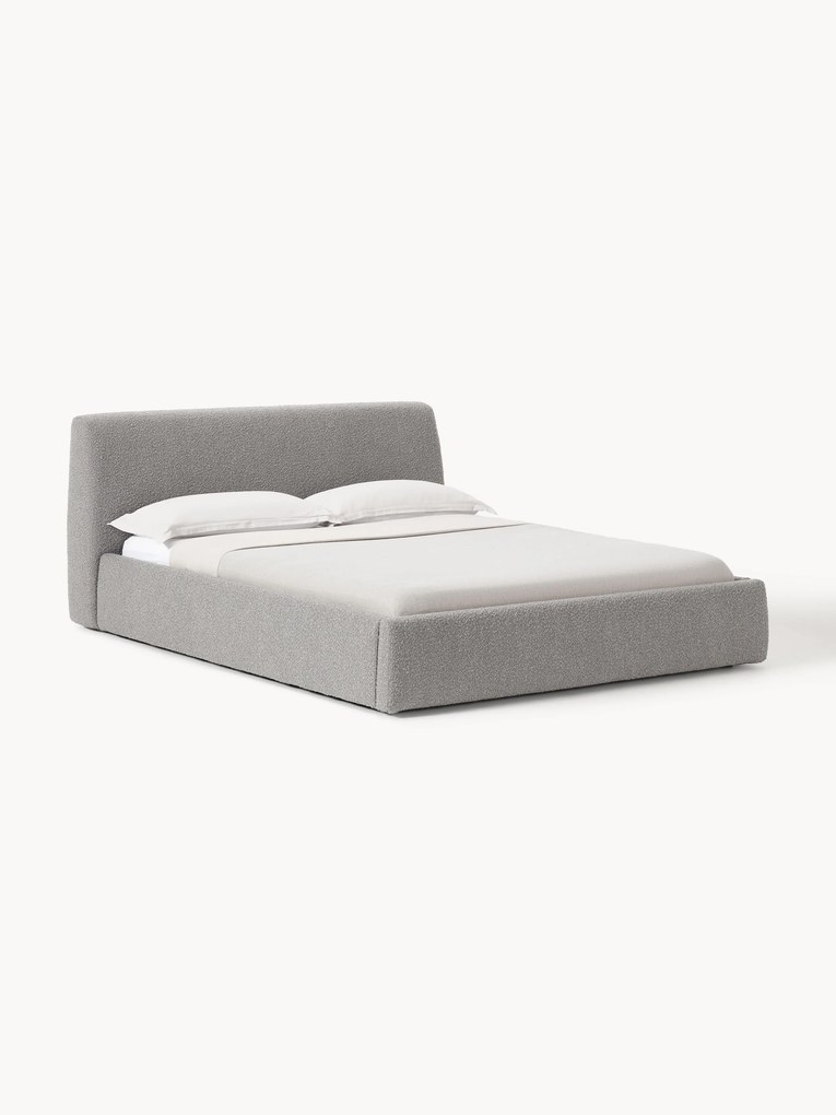 Gestoffeerd bouclé bed Cloud