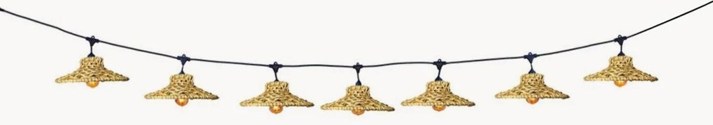LED hanglamp Filipa van rotan
