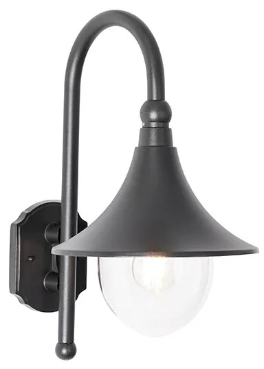 Klassieke buiten wandlamp zwart IP44 - Daphne