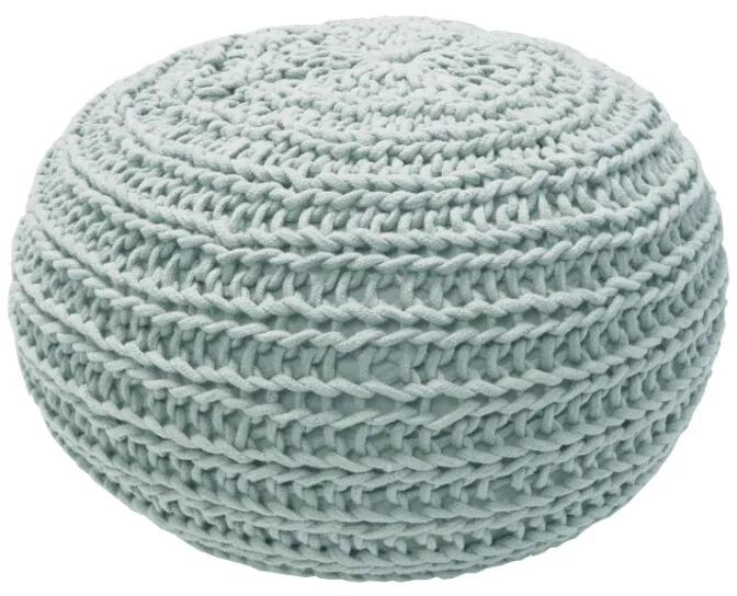 Poef Natural Knitted Ice 30 x 50 cm