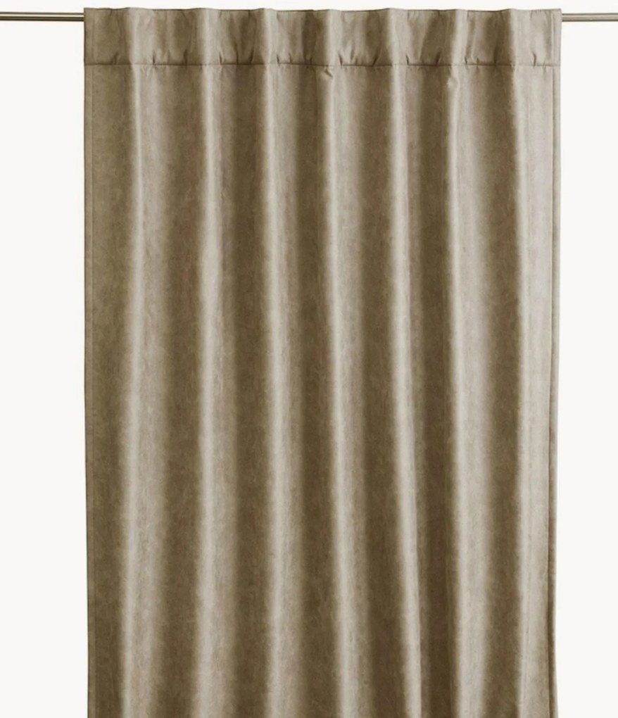 Ondoorzichtig multibandgordijn Lycke in lederlook, B 135 cm