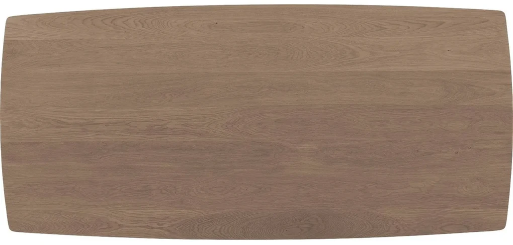 Goossens Excellent Eettafel Floyd, Semi rechthoekig 220 x 100 cm