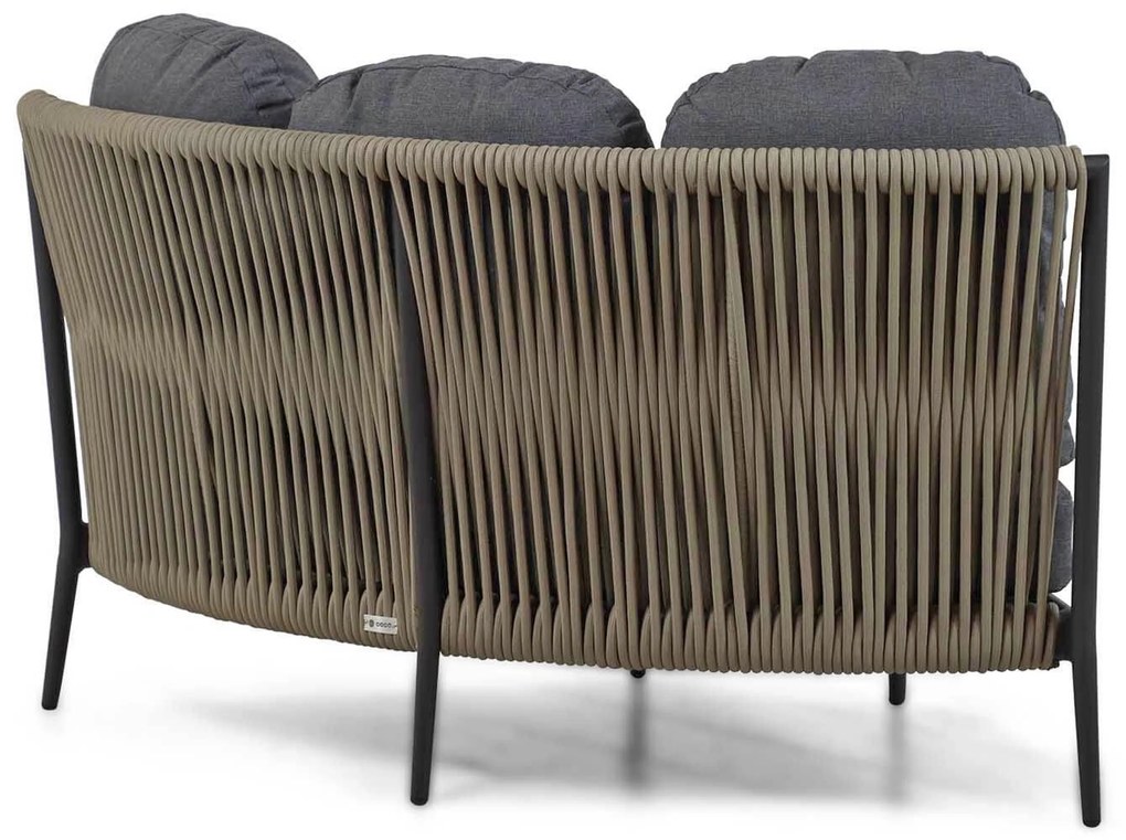 Hoek loungeset 5 personen Aluminium/Rope Taupe Coco Romeo