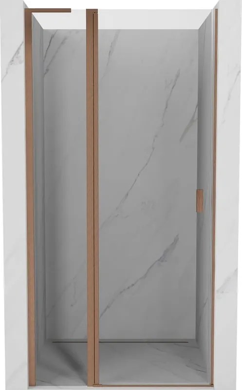 Mexen Mist L draaideuren 95 cm, transparant, geborsteld koper - 8A4L-095-000-65-00