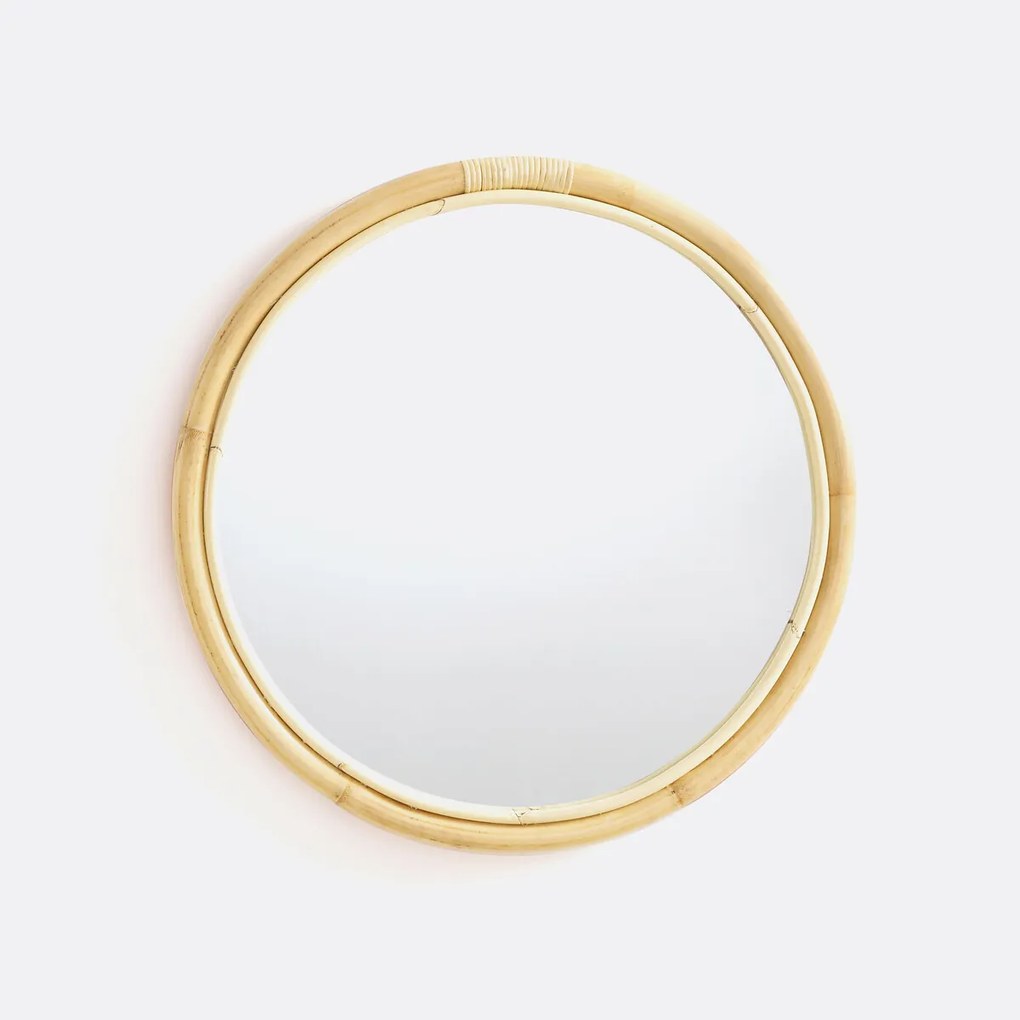 Ronde spiegel in rotanØ60 cm, Nogu