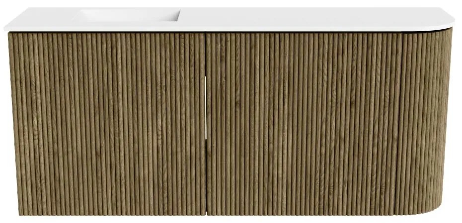 Mondiaz Joya 90cm toiletmeubel ronding rechts dusk met wastafel faye links zonder kraangat talc