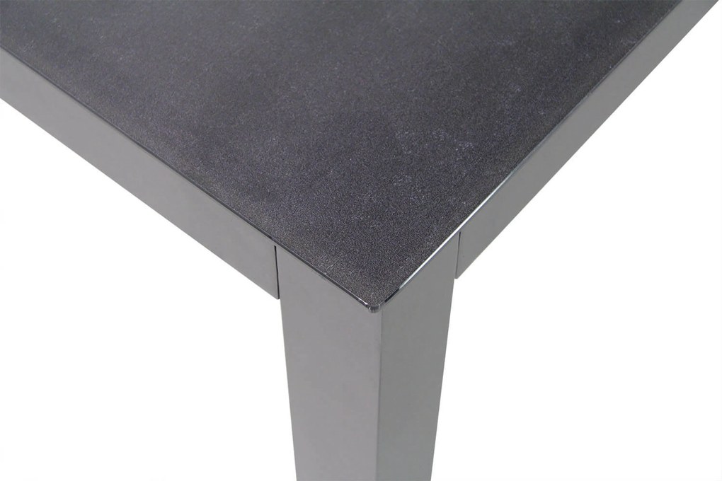 Tuinset 6 personen 220 cm Aluminium/textileen Grijs Presto Donato/Madras