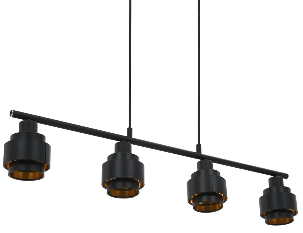 vidaXL Platfondlamp E14 82 cm zwart