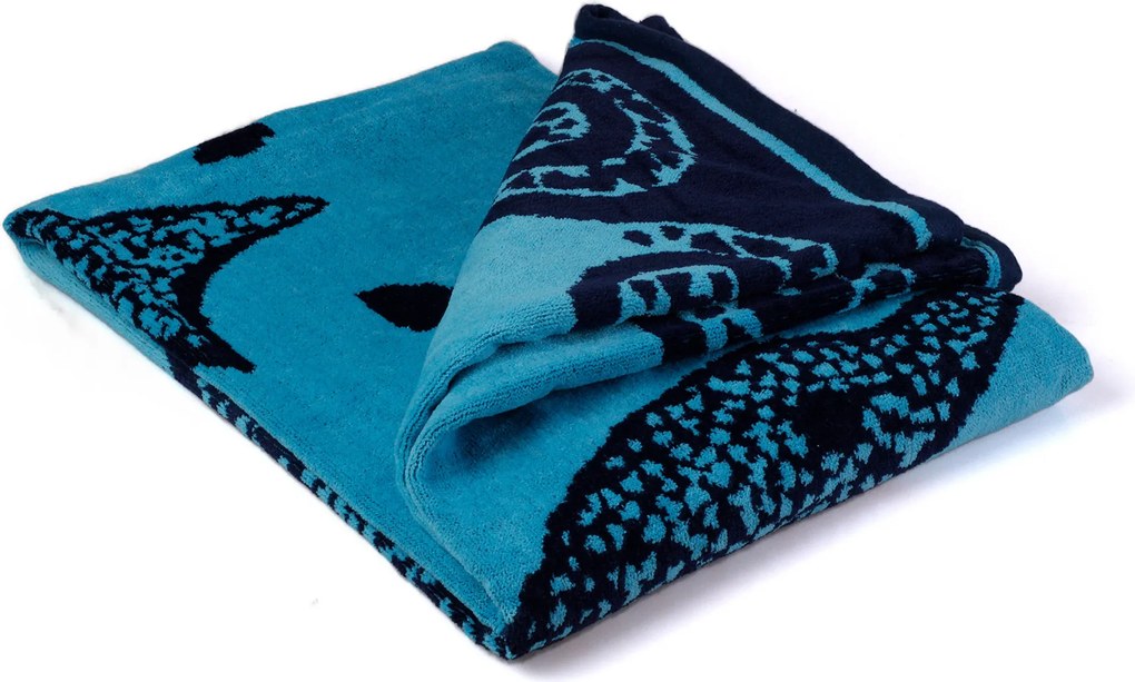 Strandlaken Velour – 100% katoen – 90×160 – dolphin