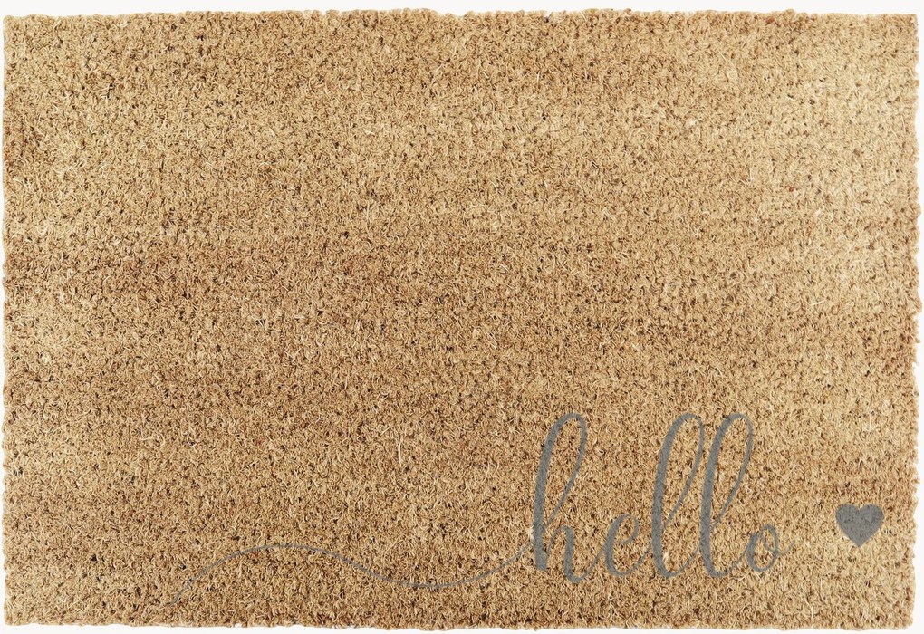 Deurmat Hello Scribble Heart