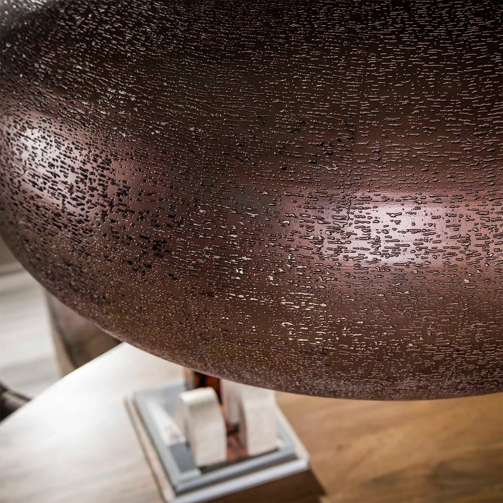 Kopere Hanglamp Met Metalen Kap 90cm
