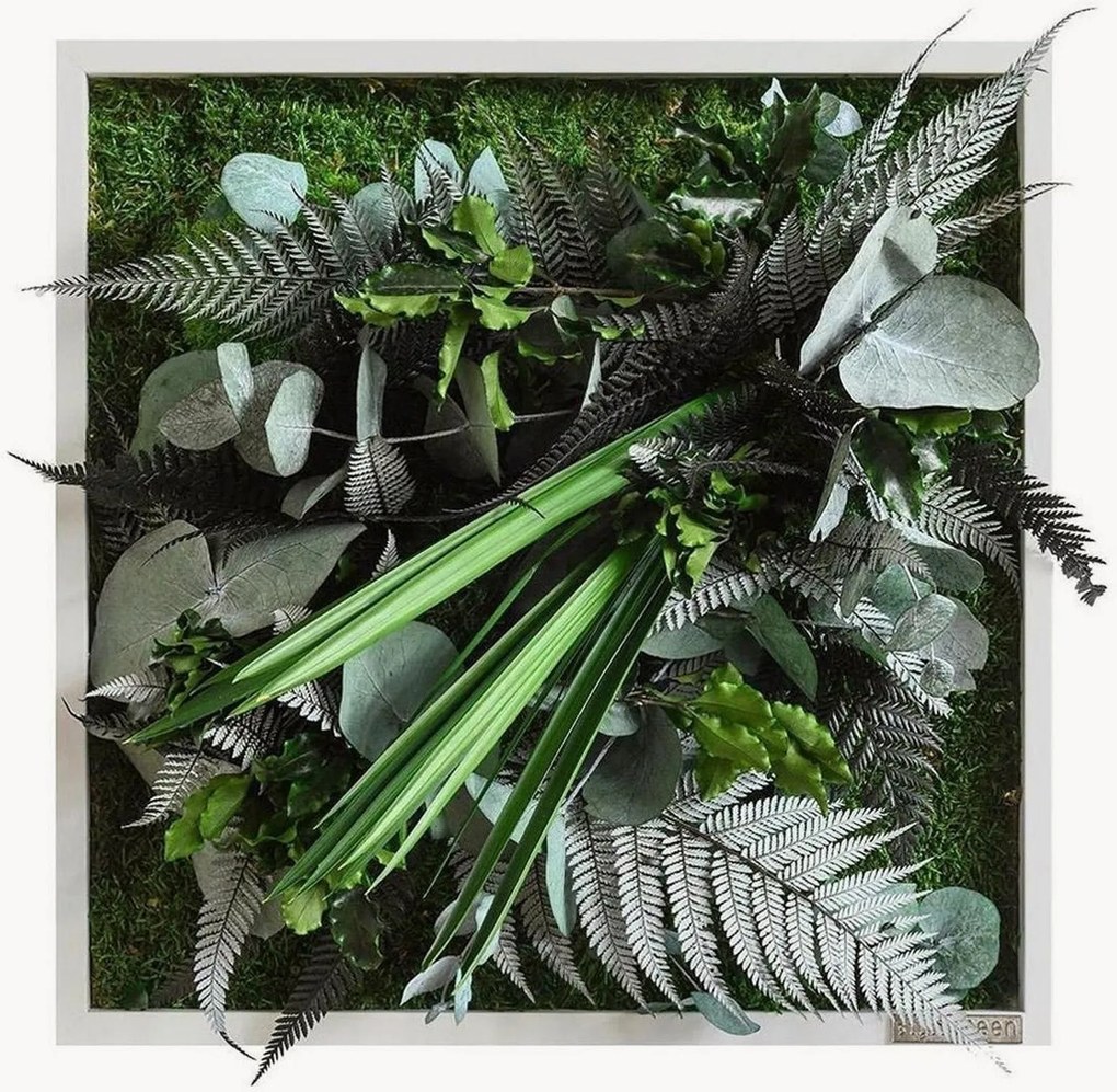 Handgemaakt jungle design wanddecoratie Tropic, ingelijst