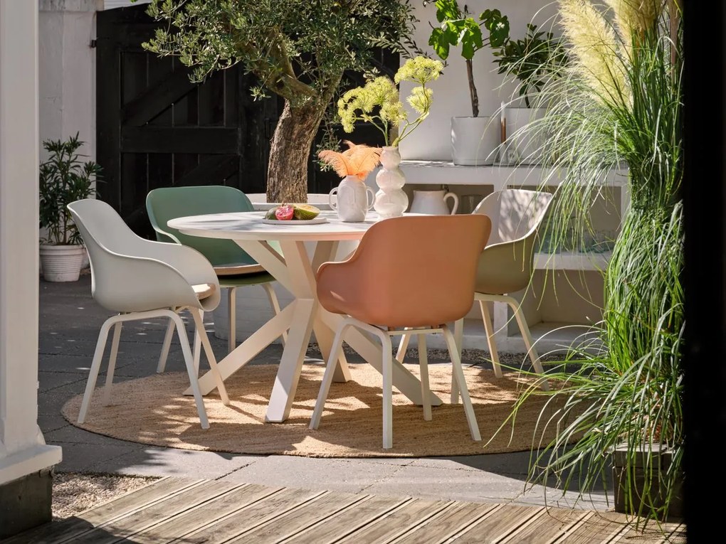 Hartman Le Soleil Element dining armstoel - Stylish pink - Alu poot