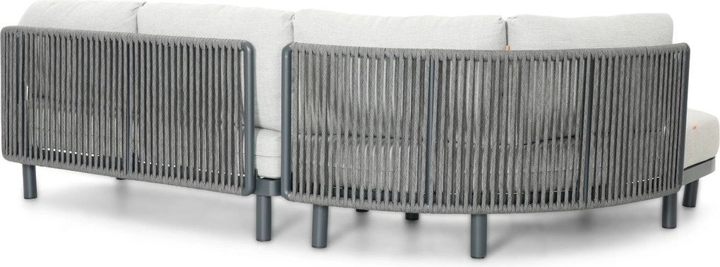 Hoek loungeset 5 personen Rope Grijs  Santika Furniture Santika
