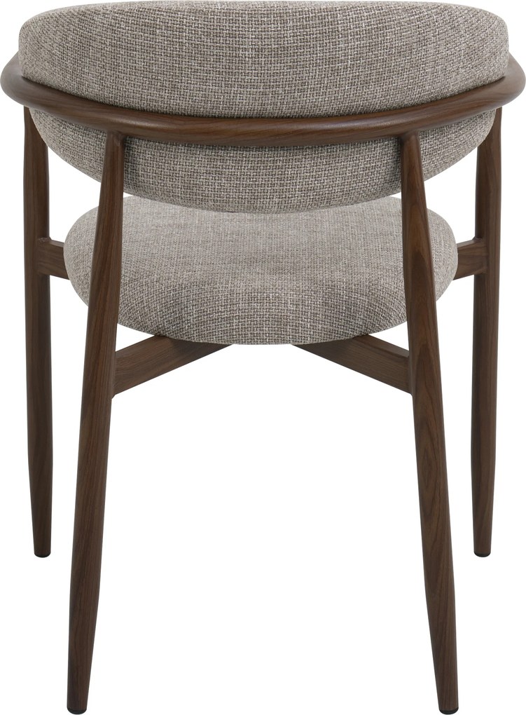 Eetkamerstoel Walnoot Met Armleuningen