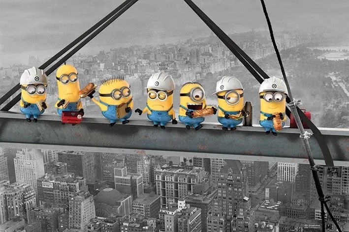 Poster Verschrikkelijke Ikke - Minions Lunch on a Skyscraper