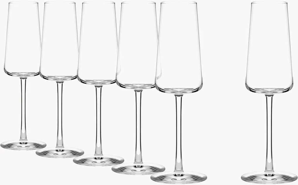 Champagneglazen Power, 6-delig