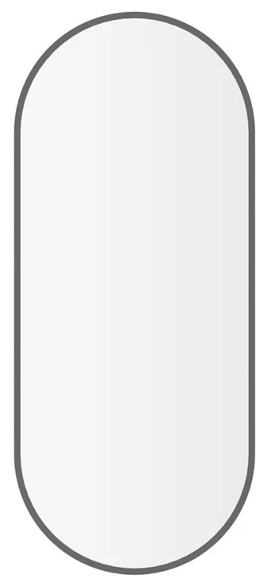 Mueller Ovalis ovale spiegel met lijst 30x70cm gunmetal