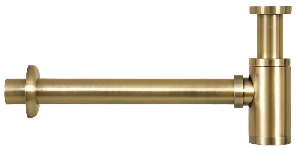 Differnz Force fonteinset natuursteen bombai black met gebogen kraan mat goud