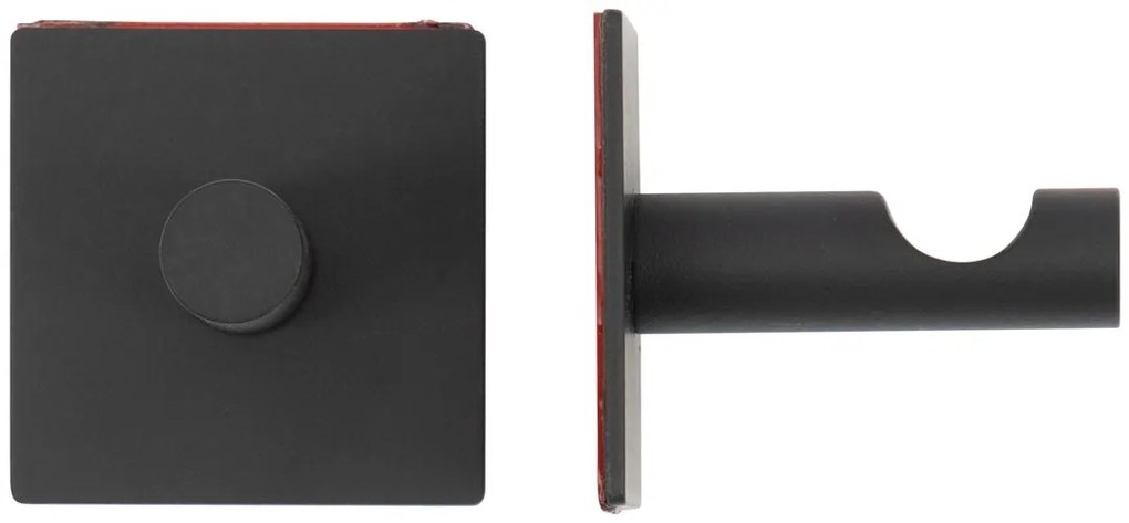 HEMA Plakhaken 3.5x3.5 Rvs Zwart - 2 Stuks (zwart)