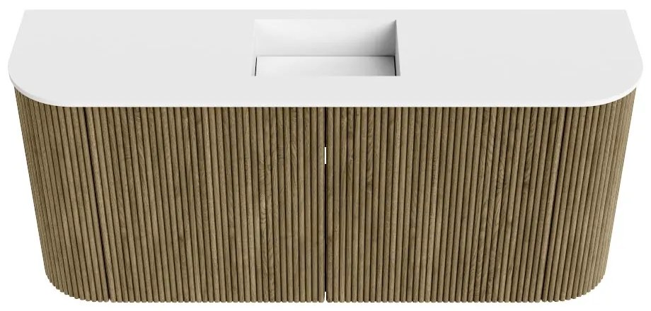 Mondiaz Joya 95cm toiletmeubel ronding links/rechts dusk met wastafel faye midden 1 kraangat talc