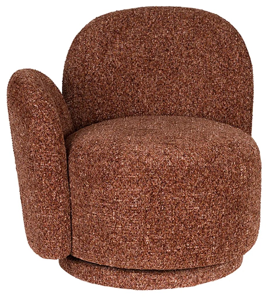 Dutchbone Rose Draaibare Fauteuil Bordeaux