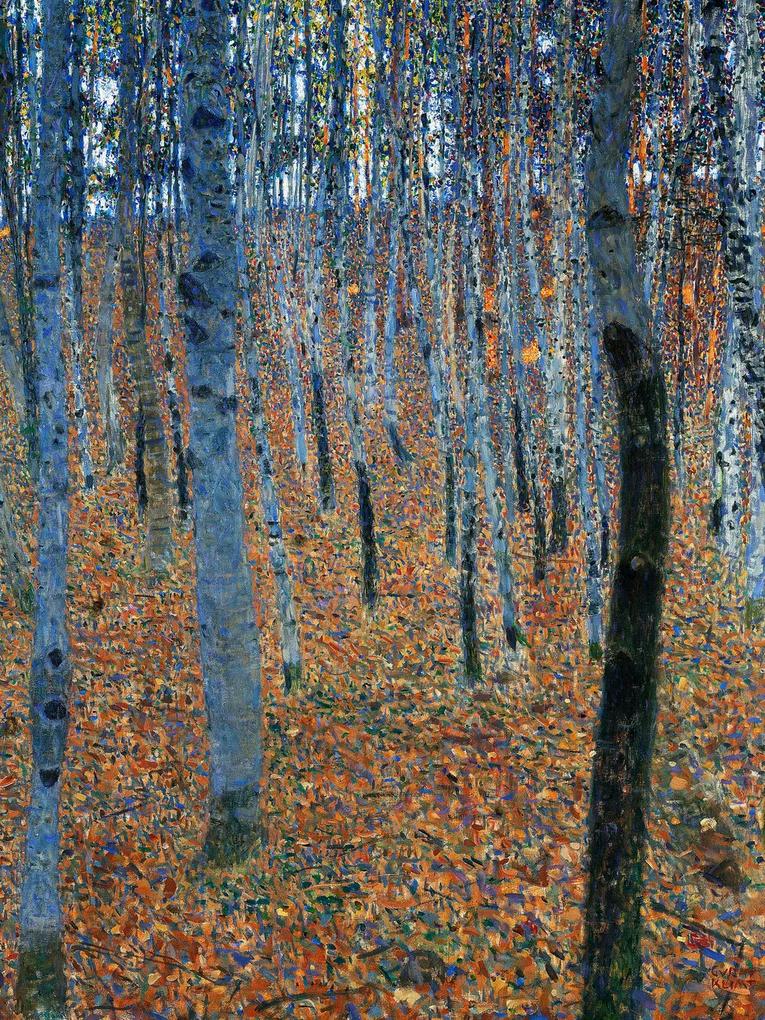 Kunstdruk Beech Grove (Vintage Trees) - Gustav Klimt, (30 x 40 cm)