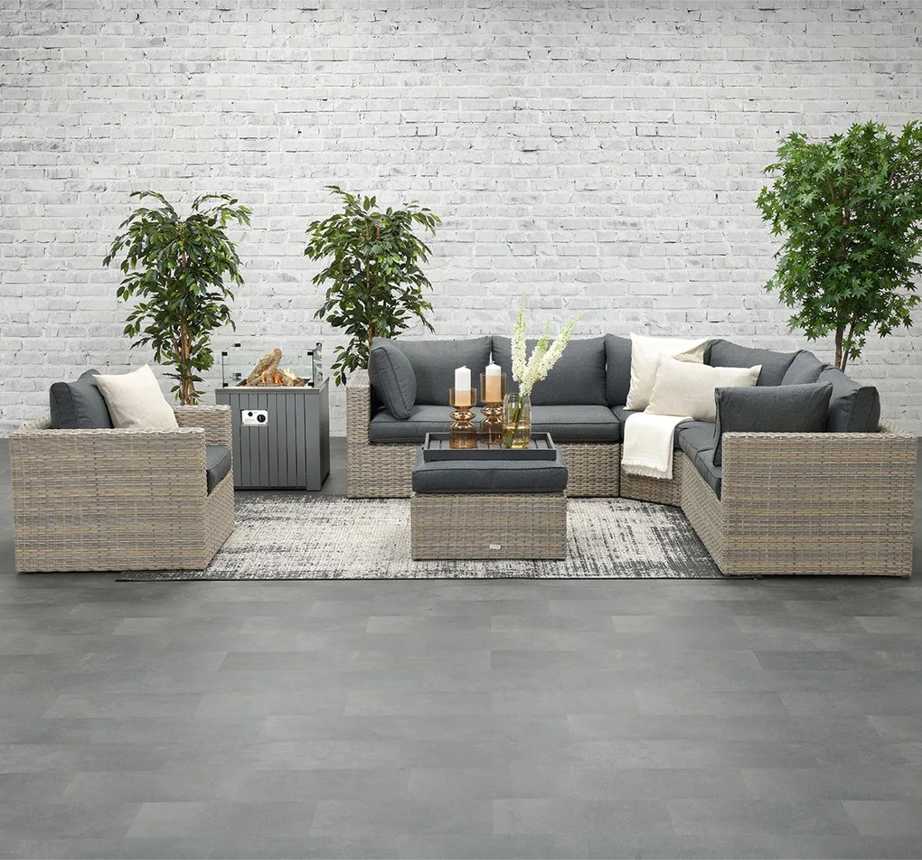 Garden Impressions Carlo loungeset 5-delig XL - vintage willow