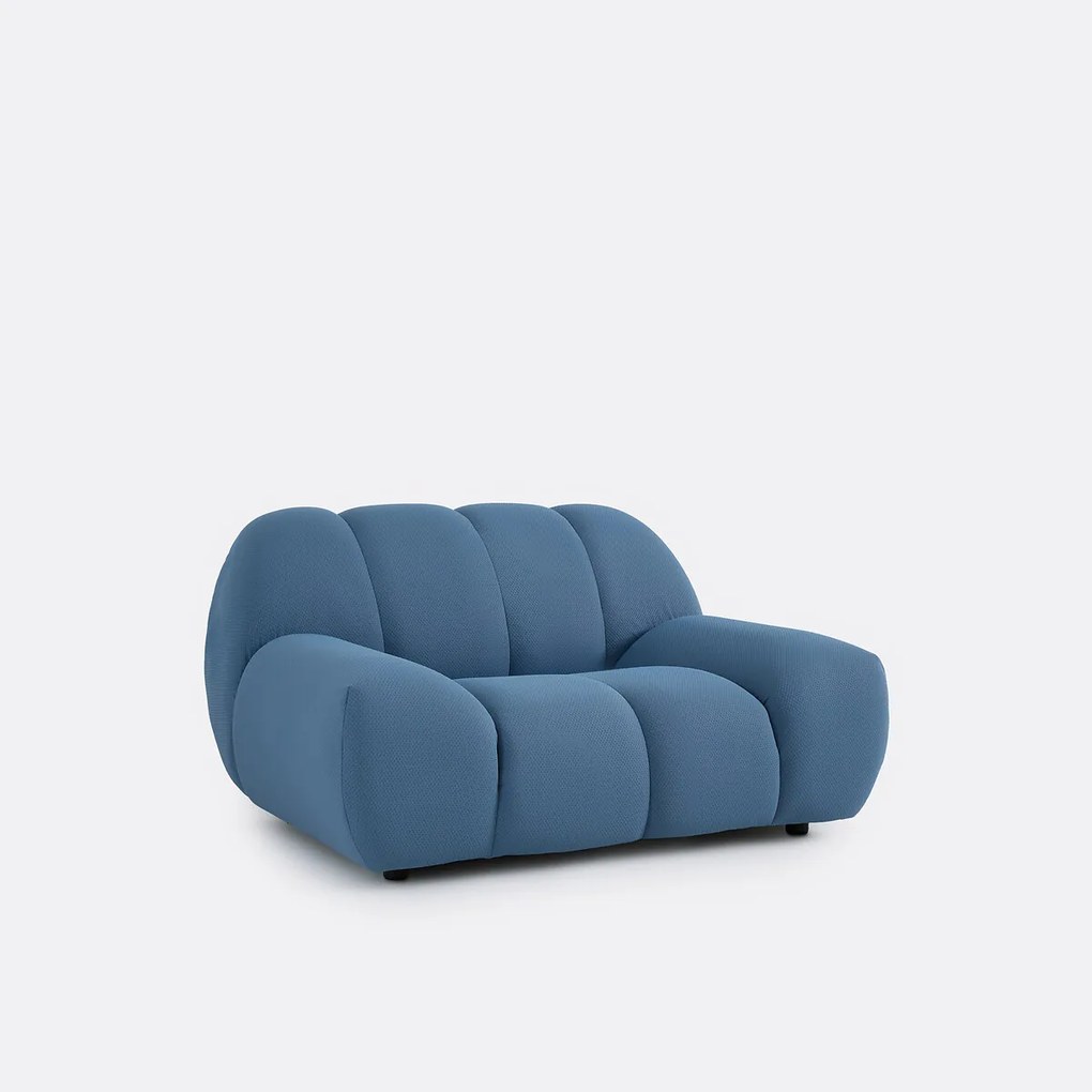 XL fauteuil, gewatteerde stof, NURIA
