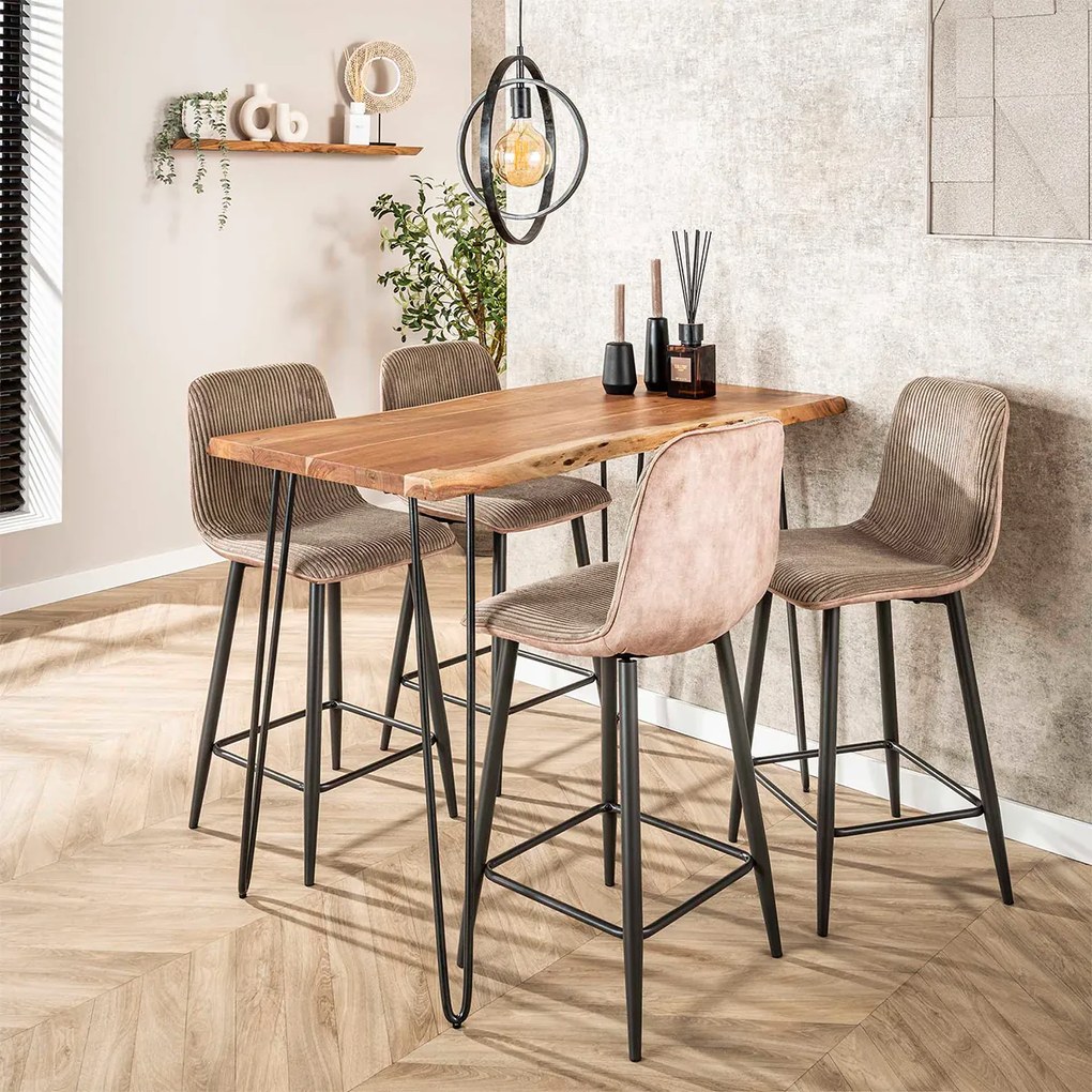 Boomstam Bartafel Acaciahout - 130 X 70cm.