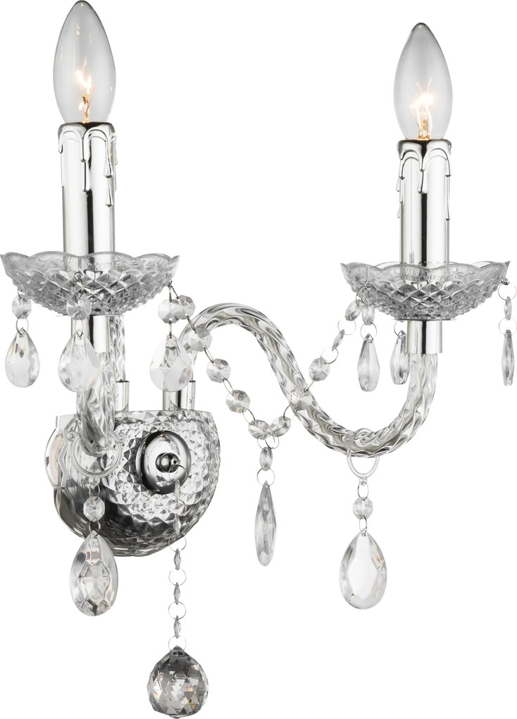 Wandlamp EBT017-2W Transparent