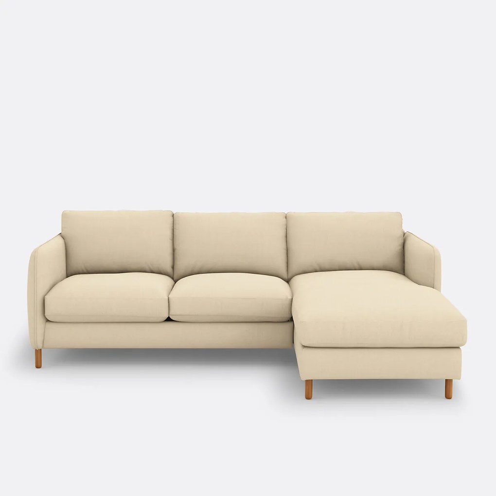 Katoen en linnen 4-zits hoekbank, Loméo