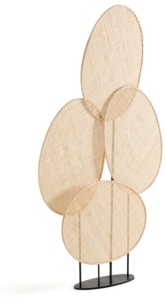 Geweven rotan scherm, Canopée design E. Gallina