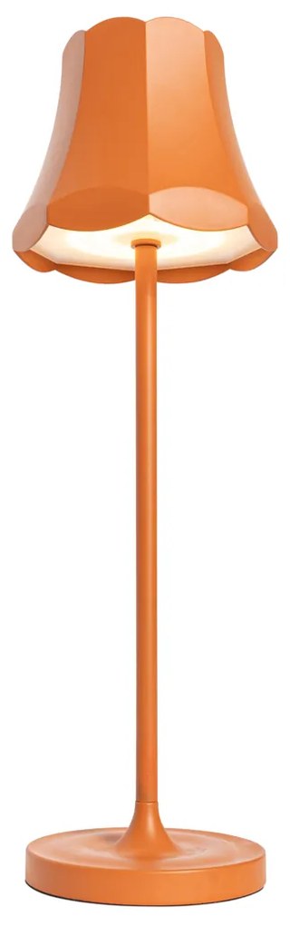 Retro tafellamp oranje oplaadbaar IP44 - Granny