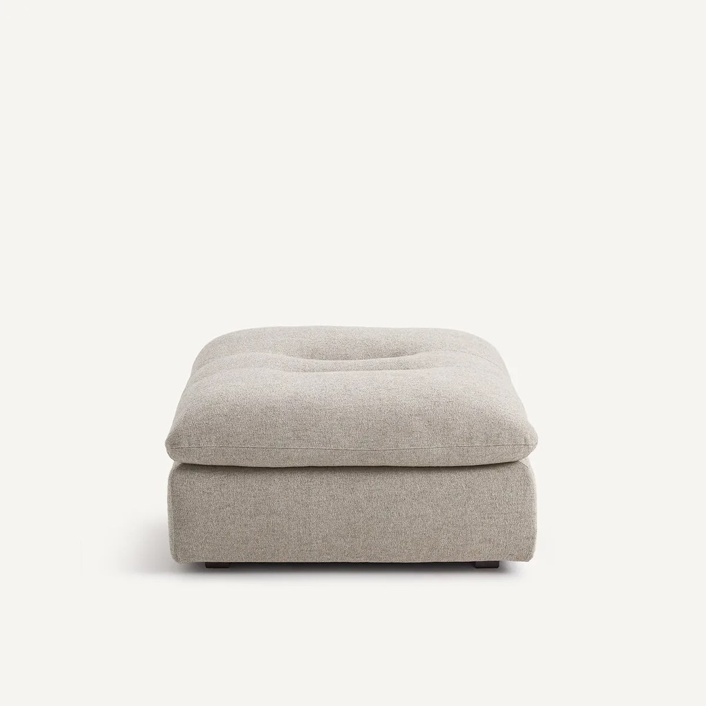 Modulaire voetensteun van getextureerd linnen en viscose, GIULIANO