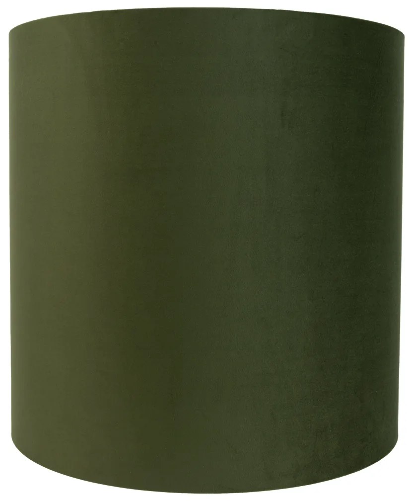 Velours lampenkap groen 40/40/40 met gouden binnenkant