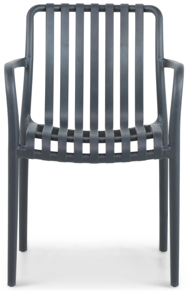 Tuinstoel stapelbaar Kunststof Grijs-antraciet Domani Furniture Vento
