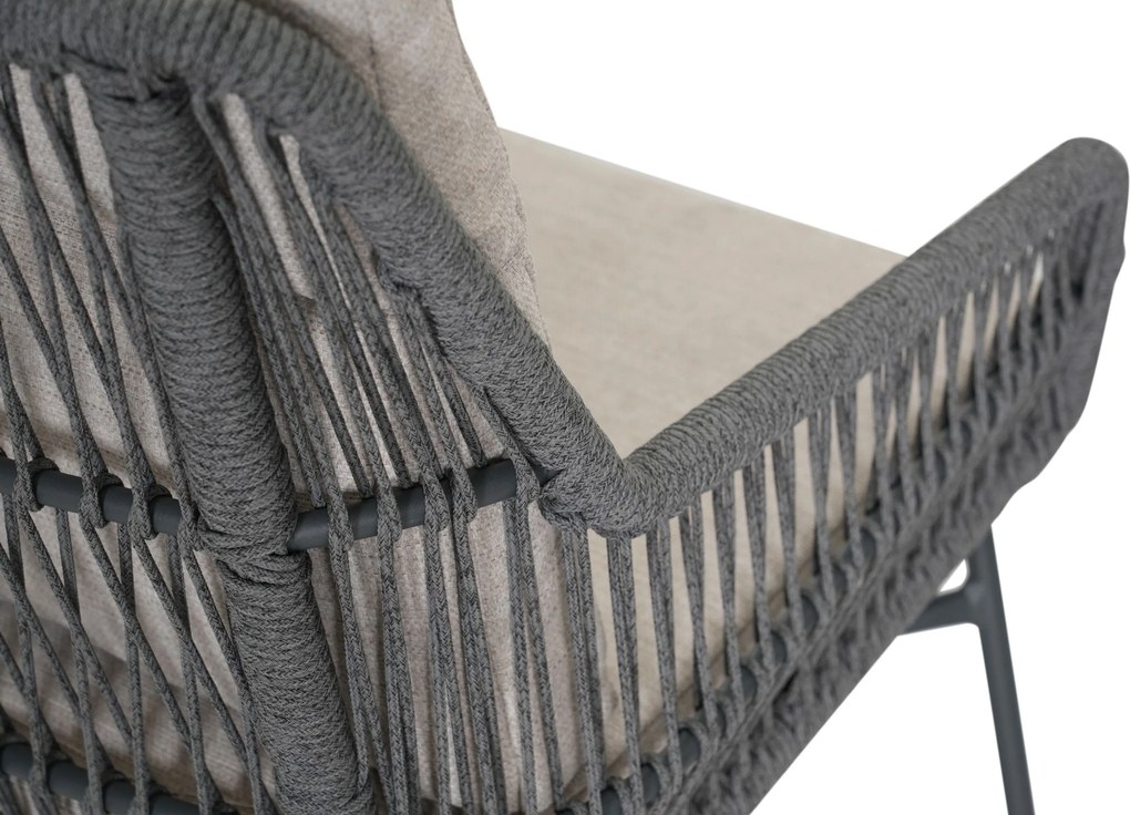 Tuinset 2 personen 707 cm Rope Grijs Lifestyle Garden Furniture Vicente/Serino