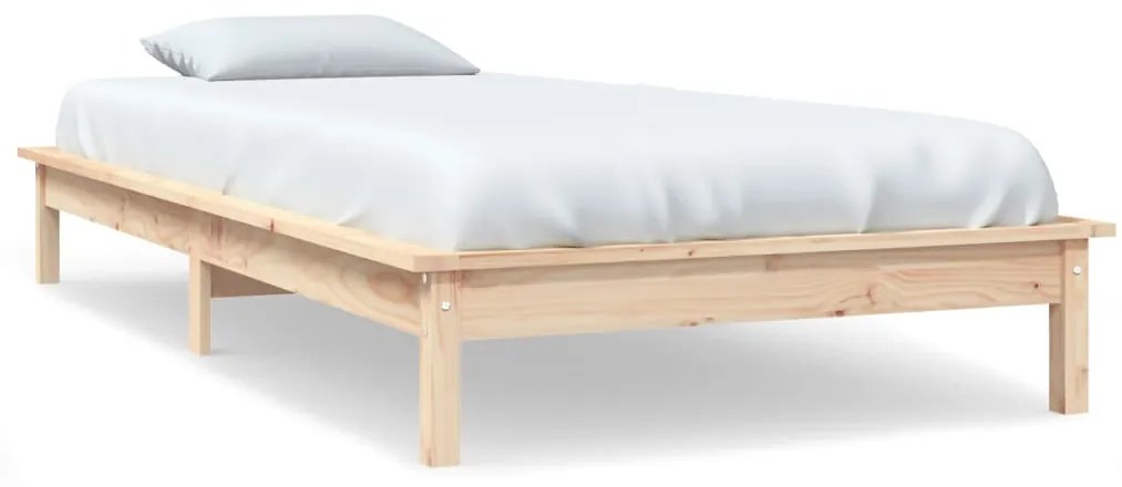 vidaXL Bedframe massief grenenhout 90x200 cm