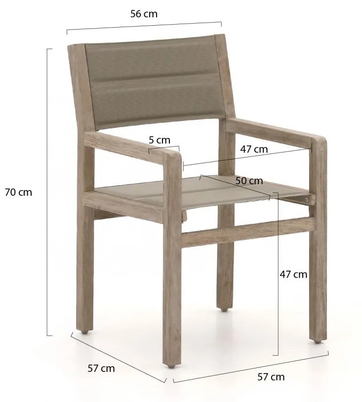 Apple Bee Del Mar 240cm dining tuinset 7-delig