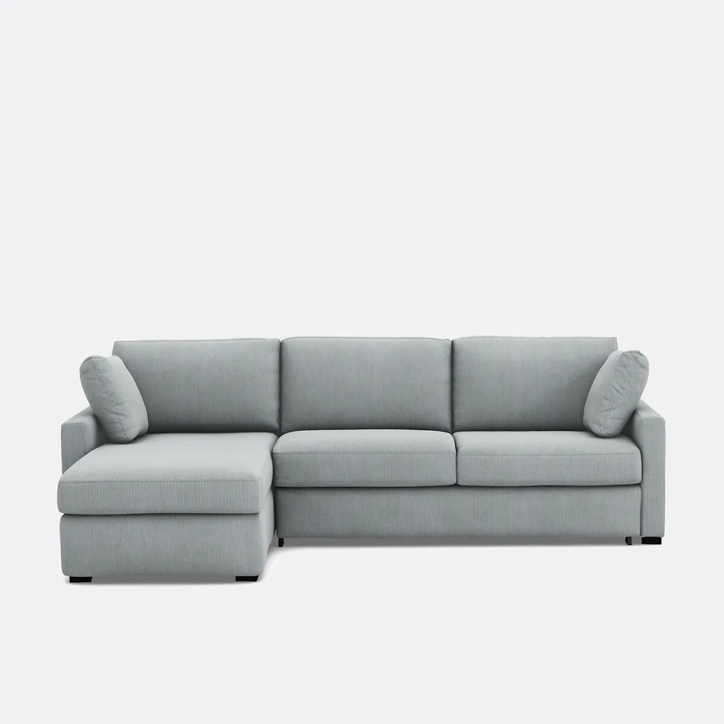 Hoekbank, omvormbaar, 4-zits, ribfluweel, Comfort Bultex® TIMOR