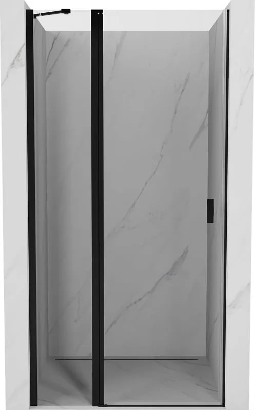 Mexen Mist draaideur-douchedeur 120 cm, transparant, zwart - 8A4-120-000-70-00