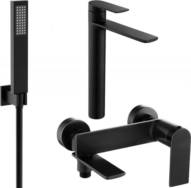Mexen Zero R02 badkuipset, zwart - 71113R02-70