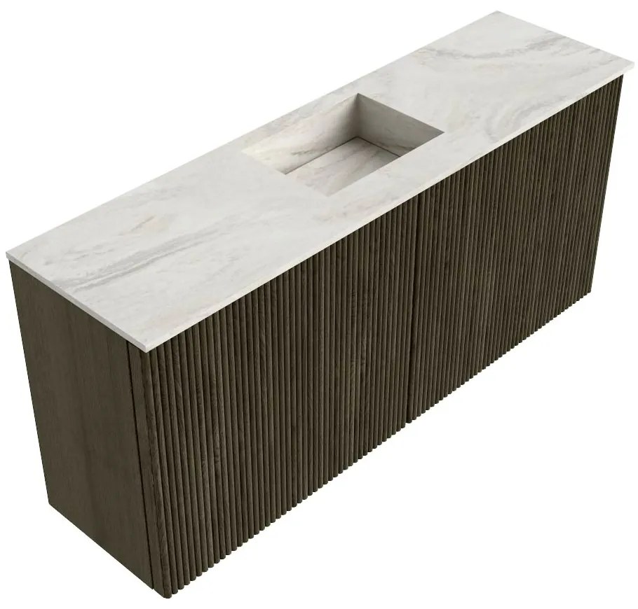 Mondiaz Joya DLux 90cm toiletmeubel shadow met wastafel faye midden zonder kraangat ostra