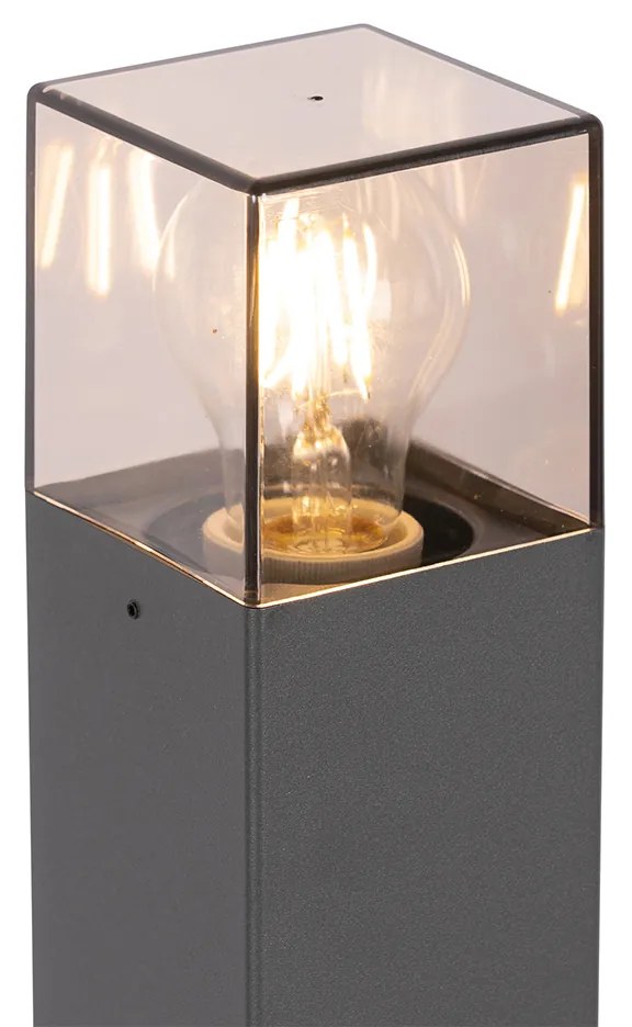 Moderne staande buitenlamp 70 cm donkergrijs IP44 - Denmark