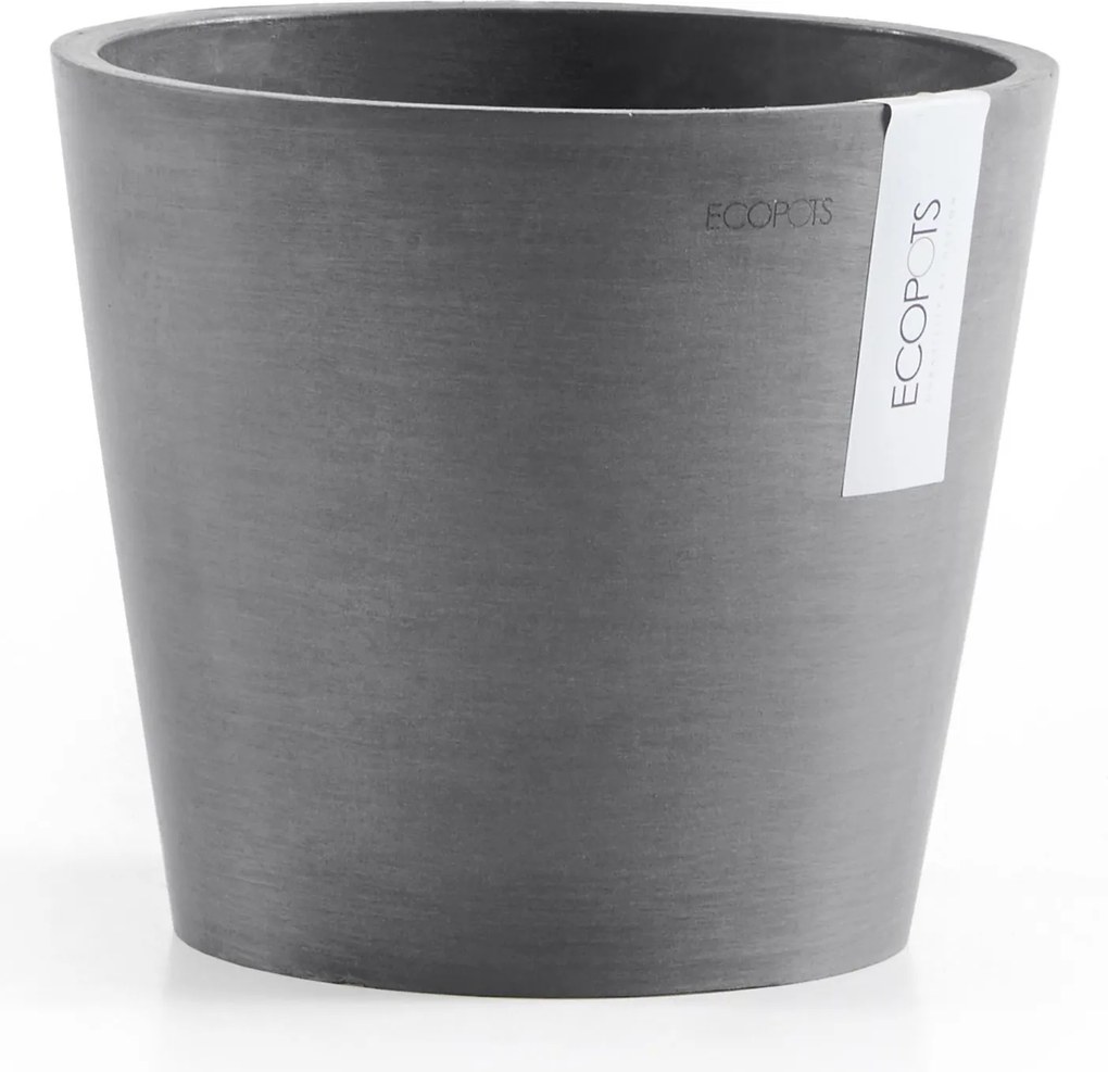 Ecopots bloempot Amsterdam 20 - Rond - Grey - Diameter 20 x H17,1 cm