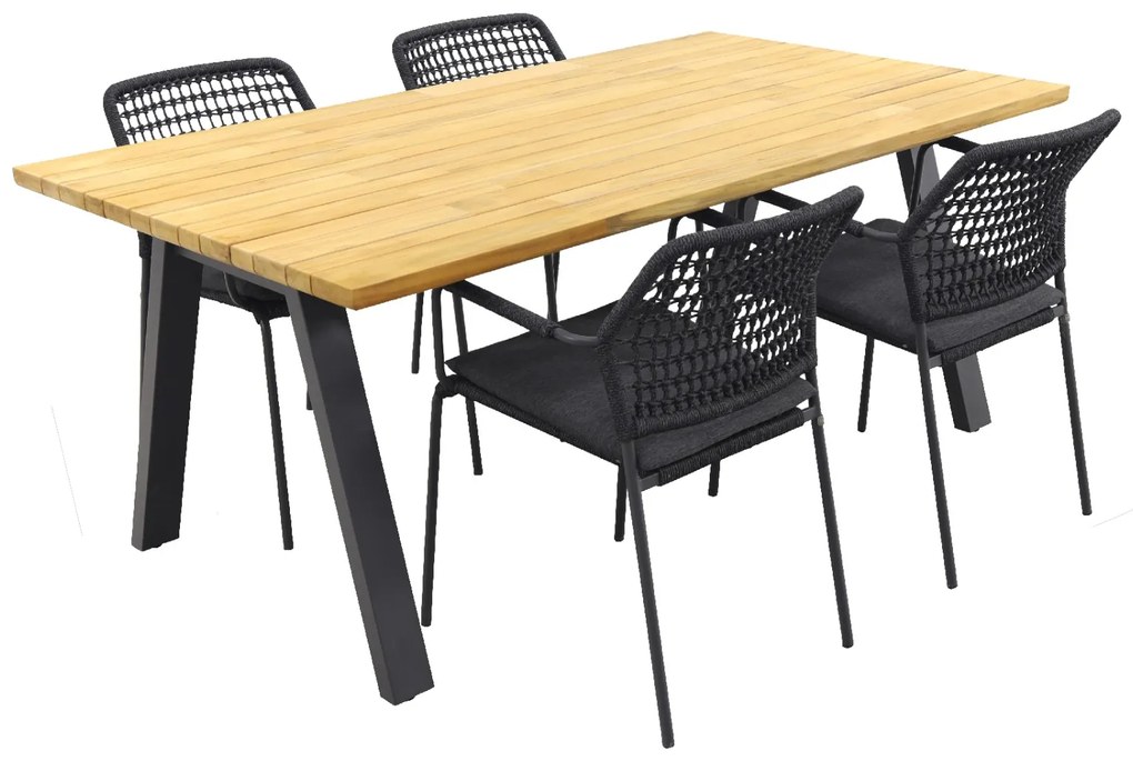 Taste Barista Antraciet/Ambassador 180x100 cm. tuinset - 5 delig OP=OP