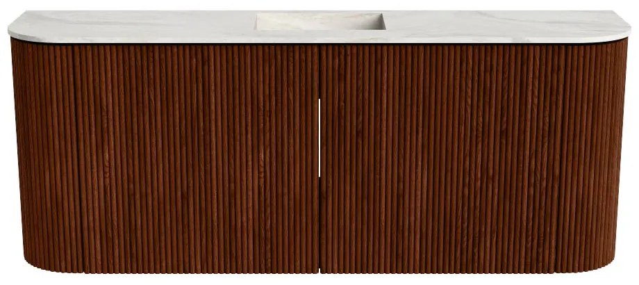 Mondiaz Joya DLux 105cm toiletmeubel ronding links/rechts ruby met wastafel faye midden 1 kraangat ostra